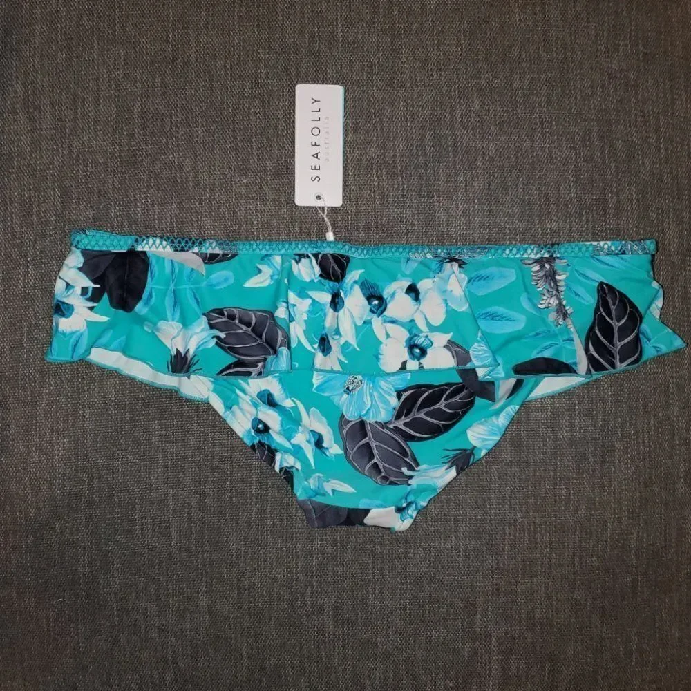 Seafolly Sz 10 Twist Halter Singlet Tankini and matching bottom 2 piece set